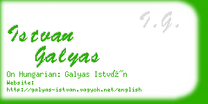 istvan galyas business card